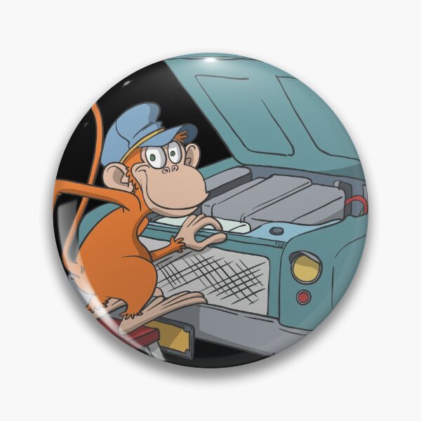 Item preview, Car mechanic monkey hood designed and sold by Monkey Ful.