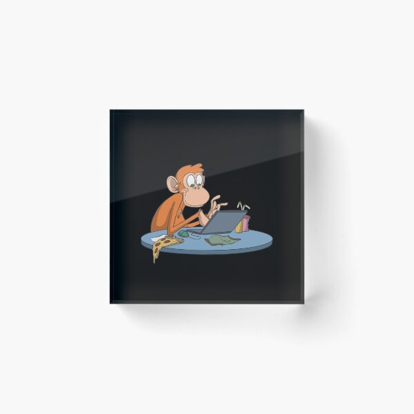 Item preview, Nerd monkey at the computer designed and sold by Monkey Ful.