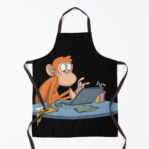 Item preview, Nerd monkey at the computer designed and sold by Monkey Ful.