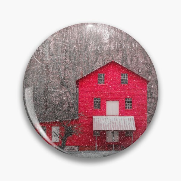 Item preview, Red Mill In Snow designed and sold by Jim Love.
