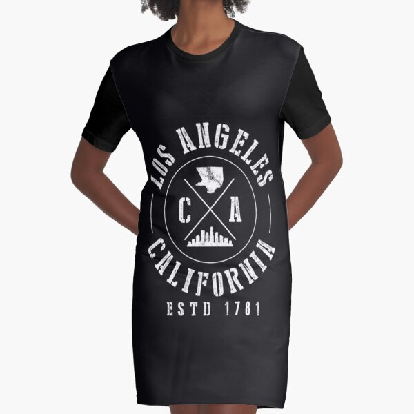 Item preview, Los Angeles California LA Skyline Gift mask shirt designed and sold by ClamenTaon.