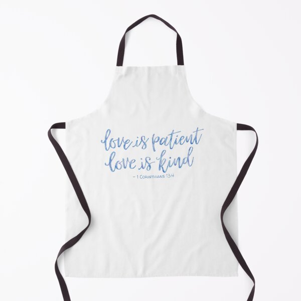 Item preview, 1 Corinthians 13:4 Watercolor - Blue designed and sold by amazingjoy.