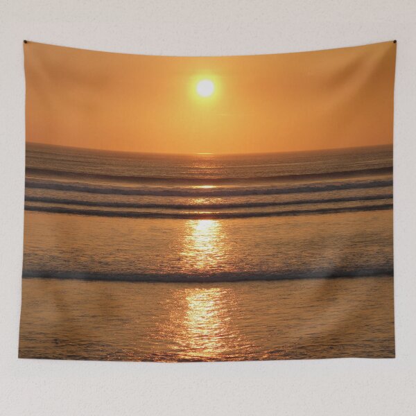 Item preview, Orange sunset on the sparkling sea designed and sold by sopfanna.