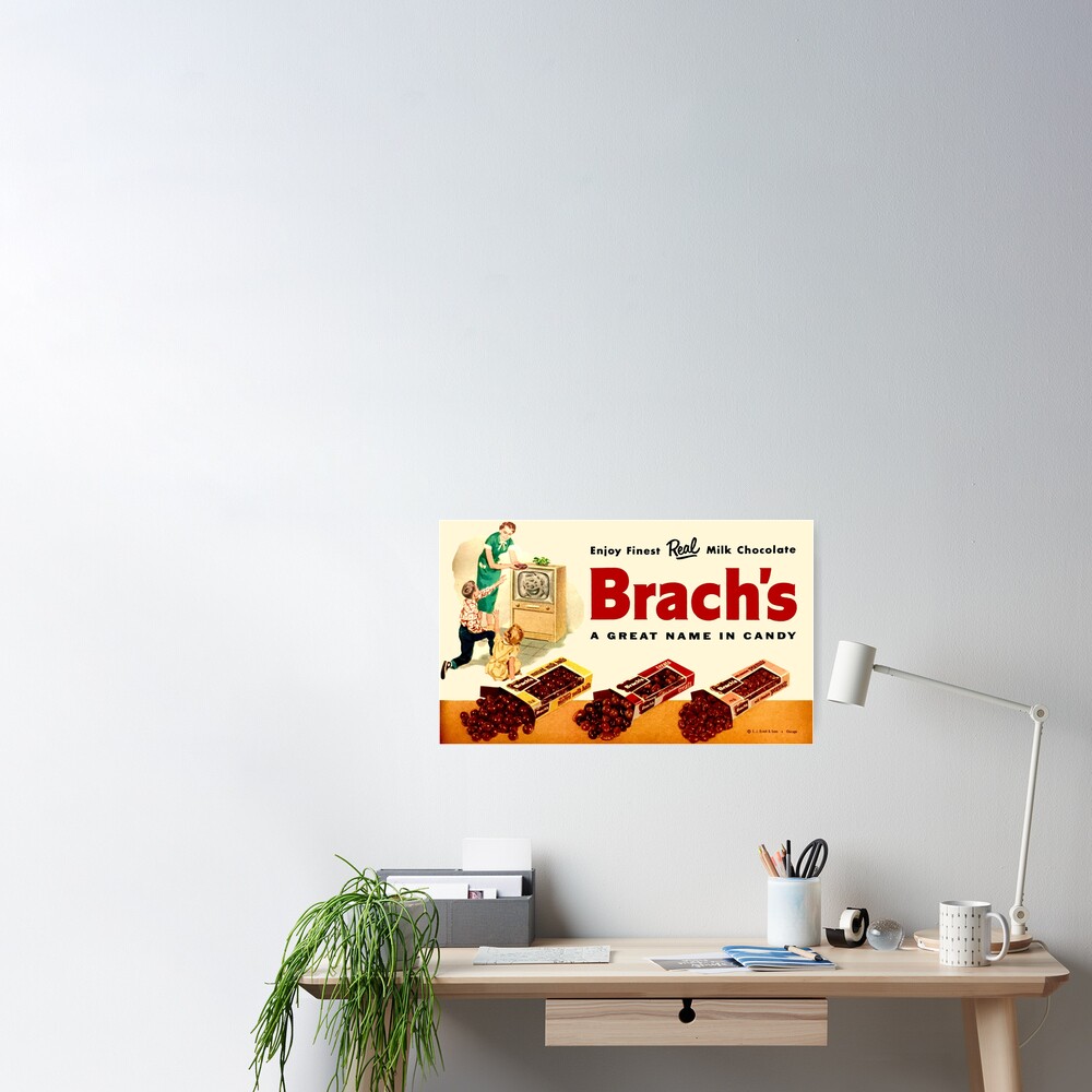 BRACH'S MILK CHOCOLATE - ADVERT Sticker for Sale by ThrowbackAds