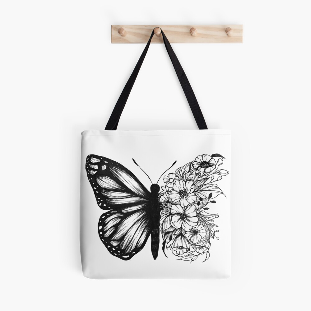 Butterflies Large Tote Bag