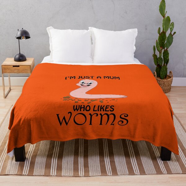 Item preview, I'm Just a Mum Who Likes Worms - Funny Worm Farming T-shirt designed and sold by Vermi-Love.