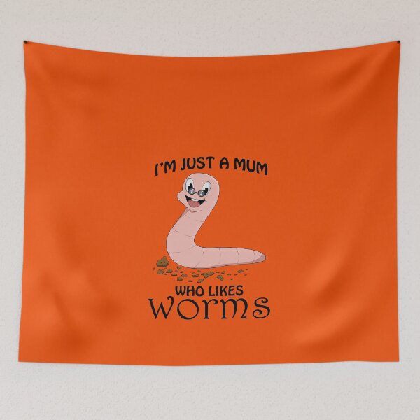 Item preview, I'm Just a Mum Who Likes Worms - Funny Worm Farming T-shirt designed and sold by Vermi-Love.