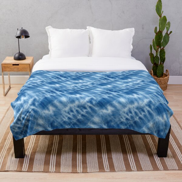 Shibori Japanese Style Tie Dye 6 Throw Blanket