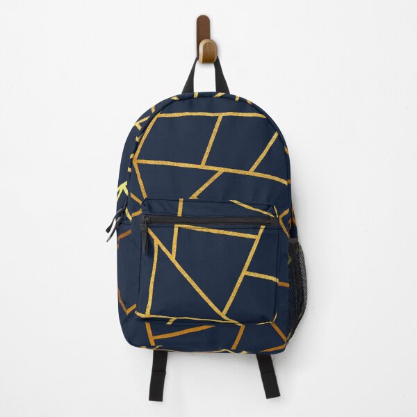 Item preview, Navy Gold Stone Geometric designed and sold by MA DESIGNS.