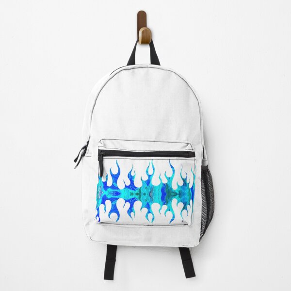 Item preview, Mirror Blue Flames on White Blackground designed and sold by xalexiart.