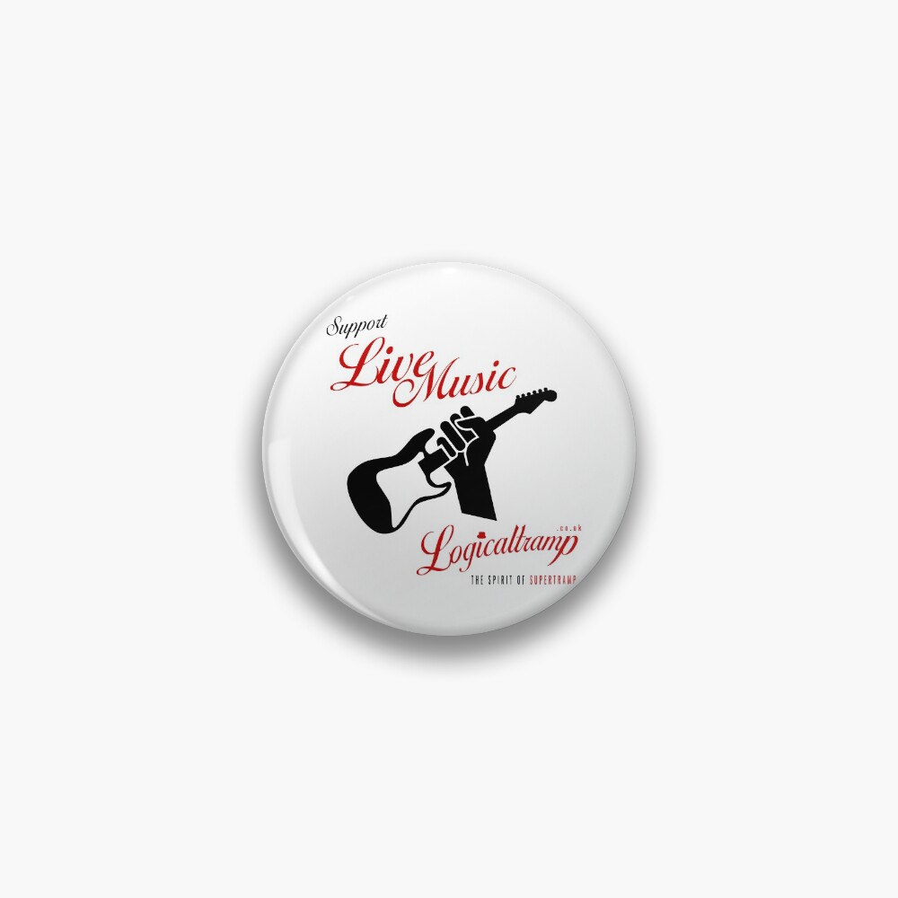 Support Live Music Pin