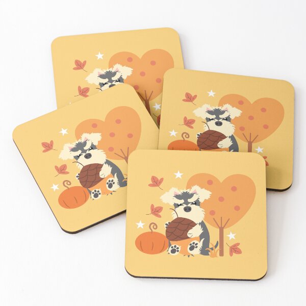 Item preview, Miniature Schnauzer in Autumn designed and sold by Lulupainting.