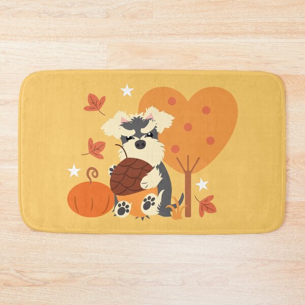 Item preview, Miniature Schnauzer in Autumn designed and sold by Lulupainting.