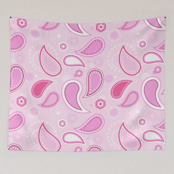Item preview, Hot Pink Floral Paisley Pattern designed and sold by everything4eva.