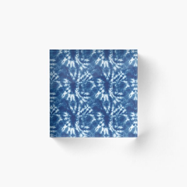 Shibori Japanese Style Tie Dye 9 Acrylic Block