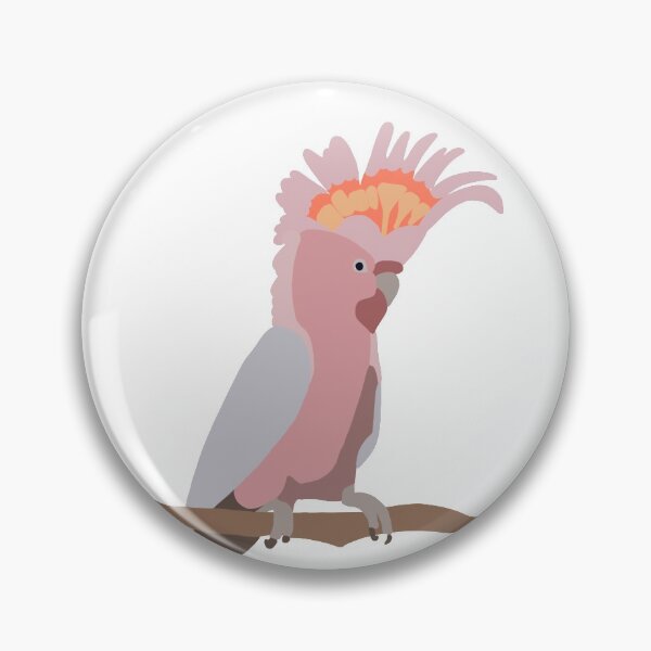 Artikelvorschau, Kakadu Vogel rosa// Luisesar entworfen und verkauft von Luisesart.