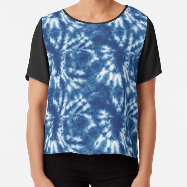 Shibori Japanese Style Tie Dye 10 Chiffon Top