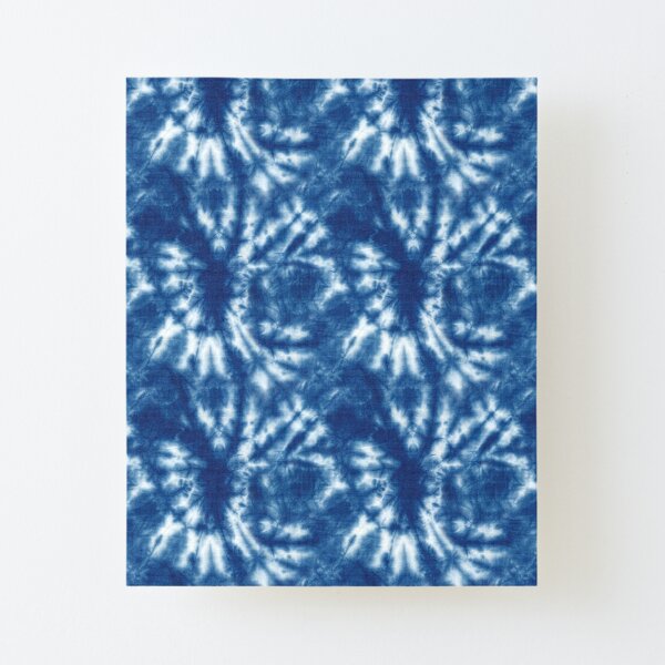 Shibori Japanese Style Tie Dye 10 Canvas Mounted Print