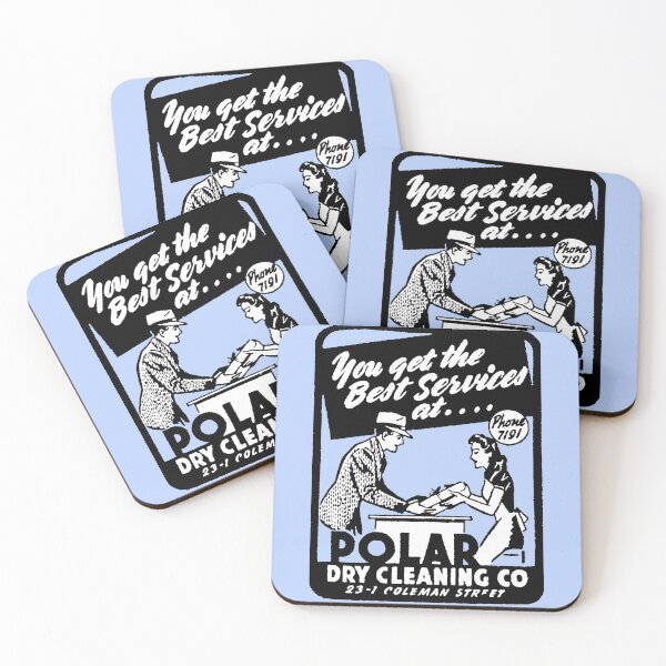 Item preview, DRY CLEANING ADVERT - 1940s designed and sold by ThrowbackAds.
