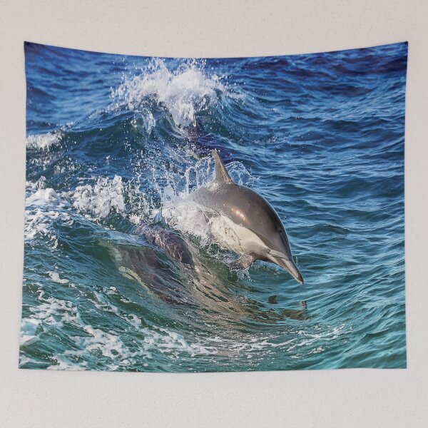 Item preview, Grey and White Spinner Dolphin designed and sold by PlanetPrints.
