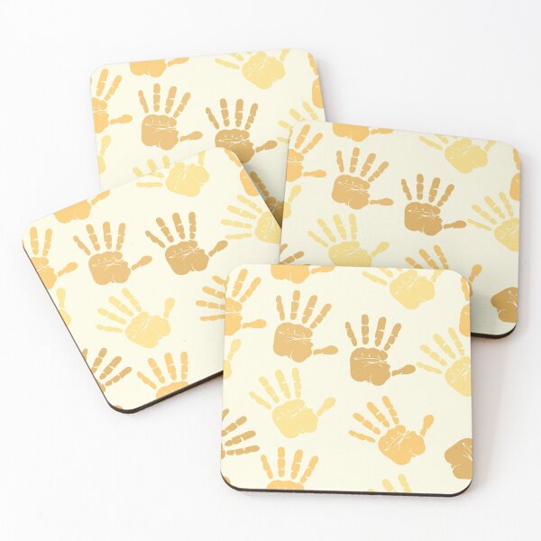 Item preview, Shades of Yellow Hand Prints Pattern designed and sold by everything4eva.