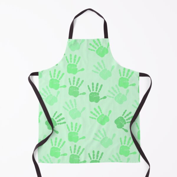 Item preview, Shades of Green Hand Prints Pattern designed and sold by everything4eva.