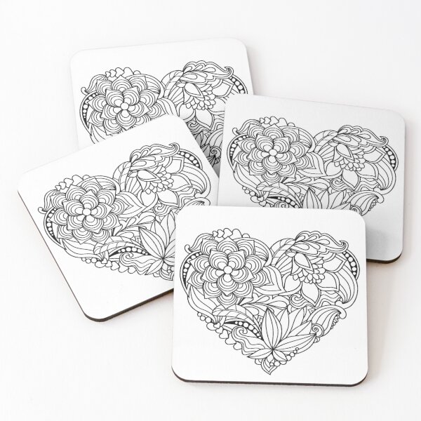 Item preview, Heart Mandala designed and sold by Mywaymylife.