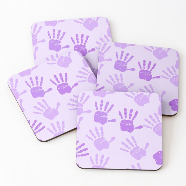 Item preview, Shades of Purple Hand Prints Pattern designed and sold by everything4eva.
