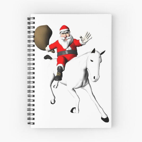 Item preview, - Santa Riding A White Horse designed and sold by Mythos57.