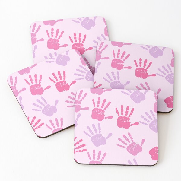 Item preview, Shades of Pink Hand Prints Pattern designed and sold by everything4eva.
