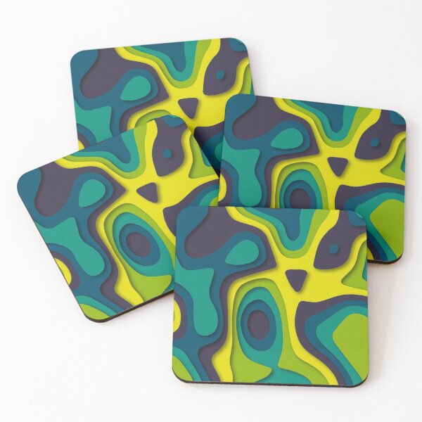 Item preview, Vibrant Pastels Paper Cut Out Effect designed and sold by More than Myriad.