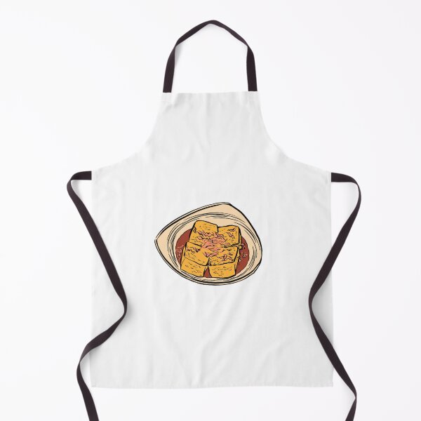 Item preview, Illustration of a Japanese Snack - Deep-fried Tofu topped with Bonito Flakes designed and sold by iswenyi.