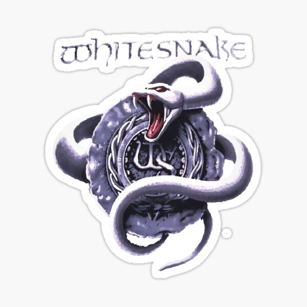 "WHITESNAKE" Sticker by manarelshiekh Redbubble