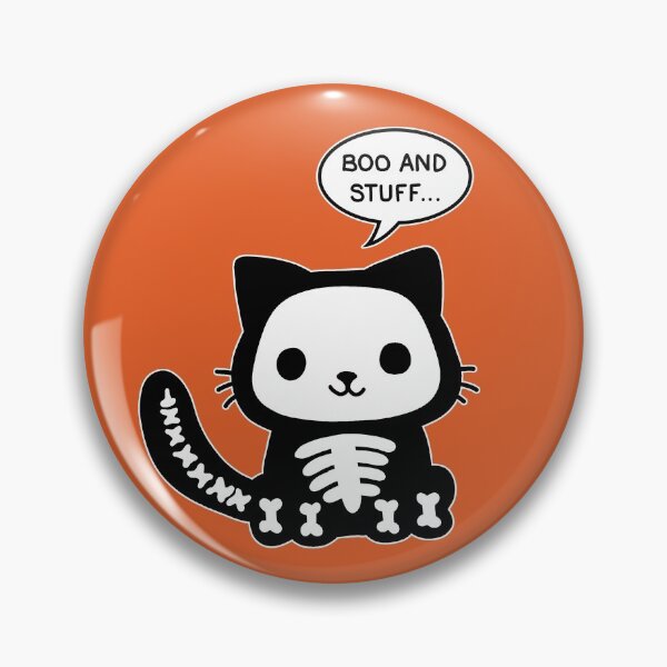 Item preview, Halloween skelton cat designed and sold by ValentinaHramov.