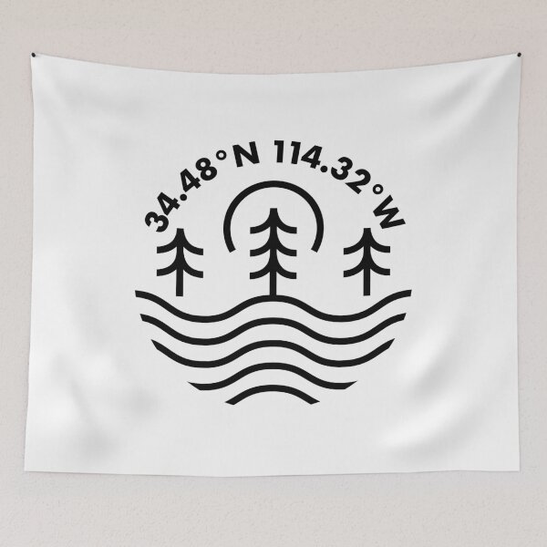 Item preview, Lake Havasu Coordinates designed and sold by HalpinDesign.