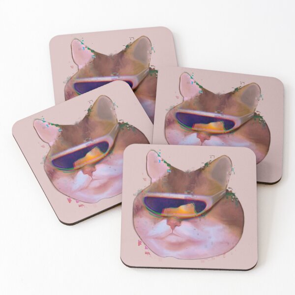 Item preview, cyberpunk glitch cat designed and sold by ulalalol.
