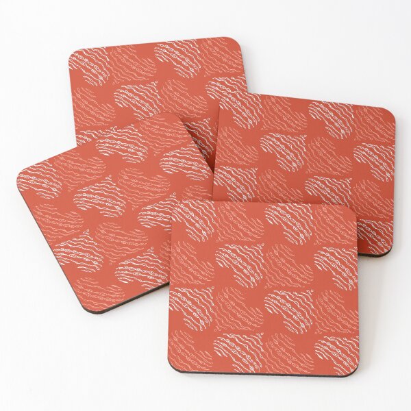 Item preview, Red Swirly Hearts Pattern designed and sold by everything4eva.