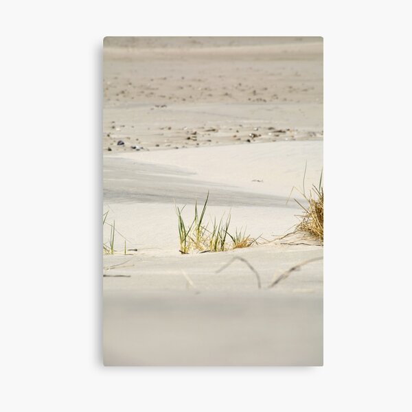 Calming soft golden sand on a beautiful beach Canvas Print