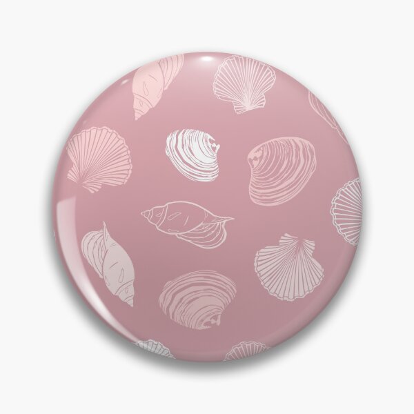 Item preview, Vector coral pink repeat pattern with variety of seashells.  designed and sold by jamiesoondesign.