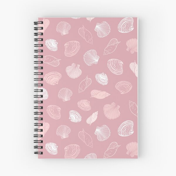 Item preview, Vector coral pink repeat pattern with variety of seashells.  designed and sold by jamiesoondesign.