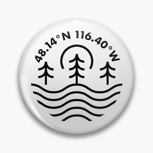 Aperçu de l'œuvre Coordonnées du lac Pend Oreille créée et vendue par HalpinDesign.