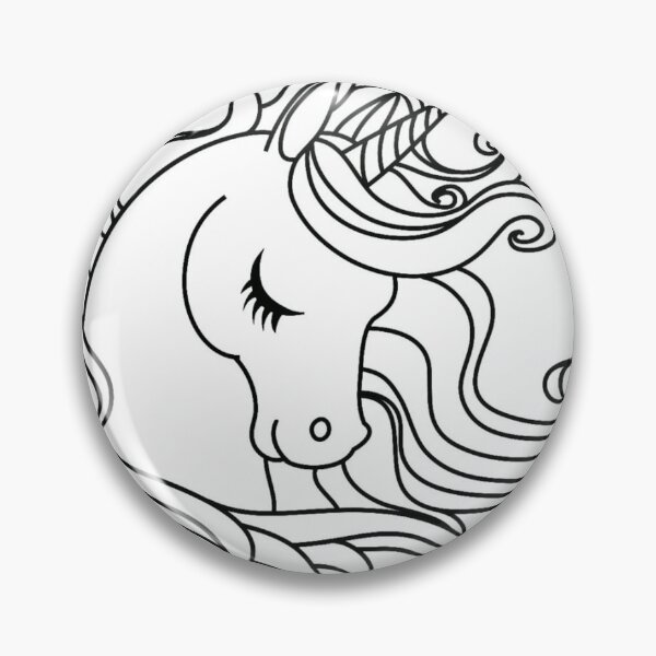 Item preview, Pretty Unicorn Outline designed and sold by Mywaymylife.