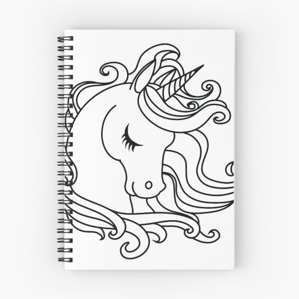 Item preview, Pretty Unicorn Outline designed and sold by Mywaymylife.