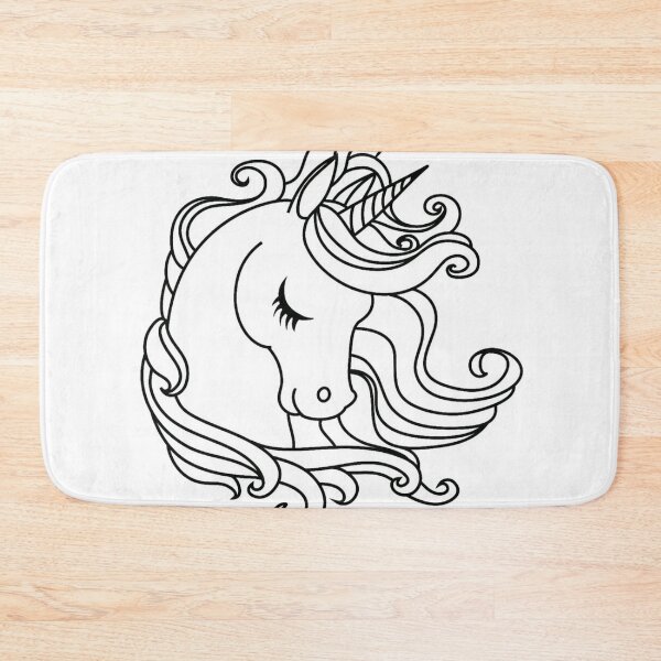 Item preview, Pretty Unicorn Outline designed and sold by Mywaymylife.