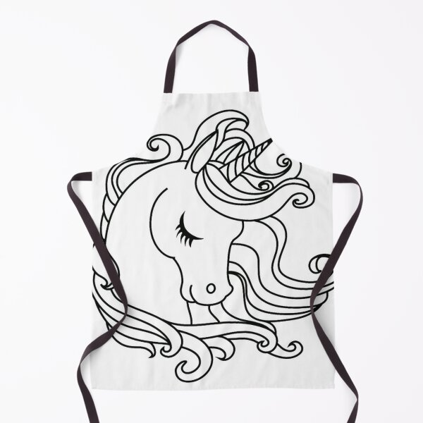 Item preview, Pretty Unicorn Outline designed and sold by Mywaymylife.