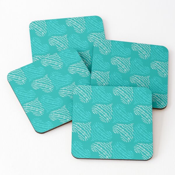 Item preview, Sky Blue Swirly Hearts Pattern designed and sold by everything4eva.