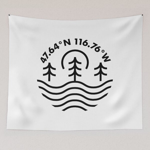 Item preview, Lake Coeur d'Alene Coordinates designed and sold by HalpinDesign.