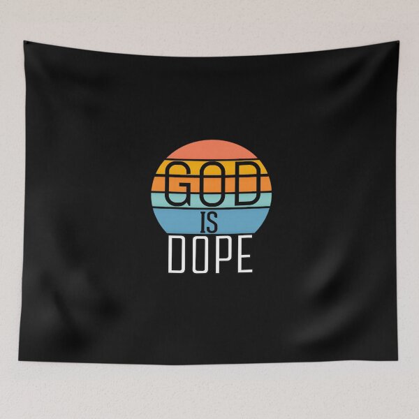 Item preview, God is dope new design for unique gifts  designed and sold by Cardio Boutique.