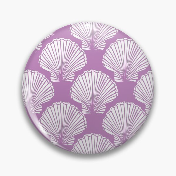 Item preview, Vector purple and white seashells repeat pattern.  designed and sold by jamiesoondesign.