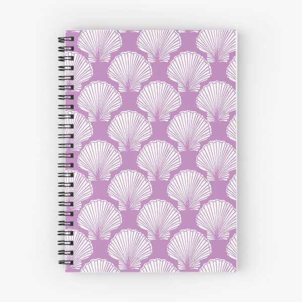 Item preview, Vector purple and white seashells repeat pattern.  designed and sold by jamiesoondesign.